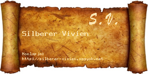 Silberer Vivien névjegykártya